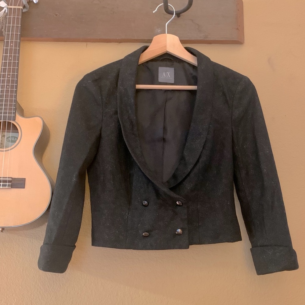 Armani Exchange | Black crop blazer